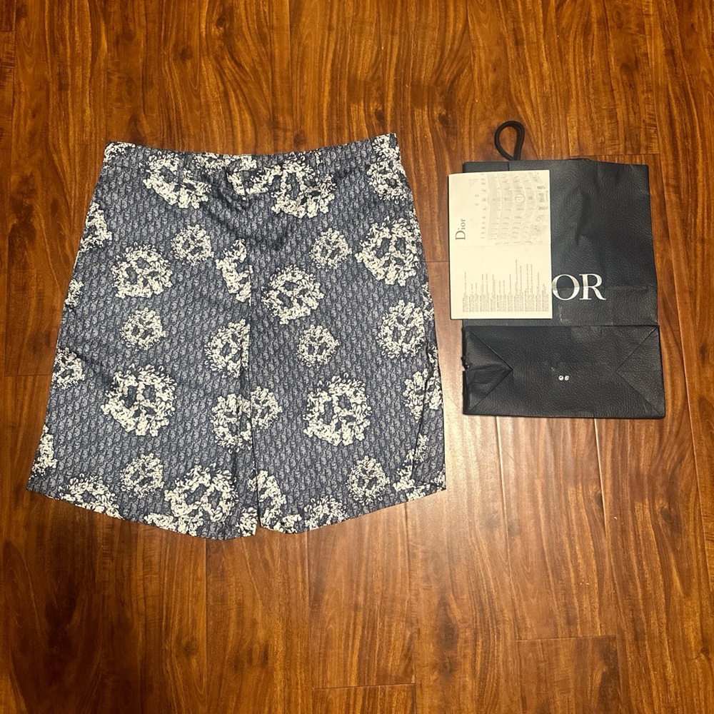 Dior Blue and White Men's Shorts